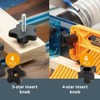POWERTEC 71127 128 Piece Set T Track Knob Kit w/