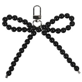 Pearl Bow Keychain Y2k Bowknot Keyring, Sweet Bag Car Keys Charms Accessories for Women (zhuzi-KC05)