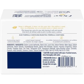Dove Jabón en Barra Revigorizante Granada y Verbena, para una piel suave y fresca, con 14 de crema humectante 4 pack de 90 gr cu                      