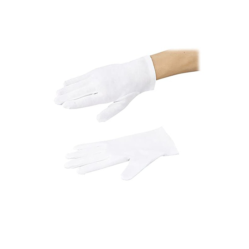 As One As Pure Cotton Smooth Gloves with Gusset, L