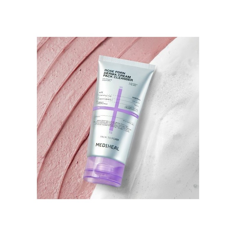 Mediheal Rosé PDRN Derma Cream Pack Cleanser 120ml (Pore Elasticity)