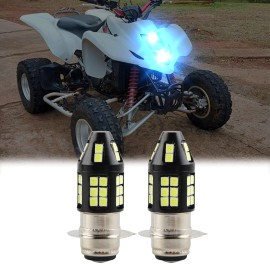 SHENKENUO For Suzuki LTZ 400 Z400 QUADSPORT 2003–2008 8000K LED HeadLight Bulb Blue H6M 2x