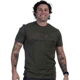 Ann Arbor T-shirt Co. Car Guy - Full Garage, Empty Wallet | Funny Auto Racing Mechanic Restoration Classic T-Shirt - X-Large