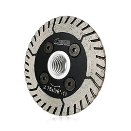 SHDIATOOL 3 Inch Granite Turbo Cutting Blades Two-in-One Design Cut Grind Sharpen Marble Concrete and Bricks