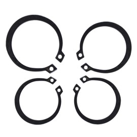 ANKROYU 300Pcs E Clip Kit Snap Ring Circlip Assortment Set External Retaining Ring Kit Durable Hardened Metal Black Color Various Sizes 2mm to 32mm for Bearings Gears Pulleys