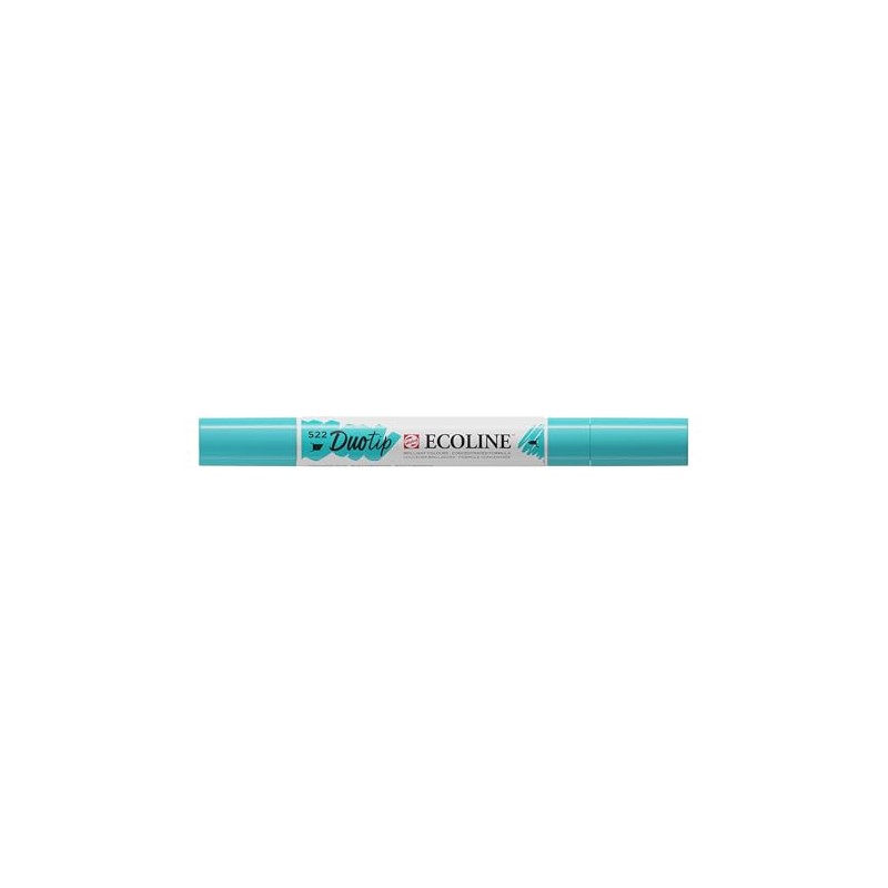 Craftelier Duotip Ecoline Watercolour Pen with Double Tip, Turquoise Blue