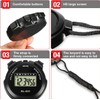 Sports Stopwatch Timer, Multi-Function Digital Stopwatch Large Display with Countdown
