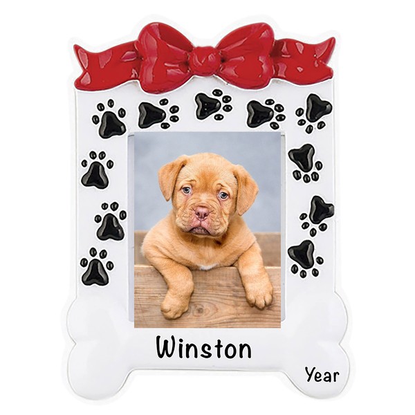 Personalized Dog Ornaments 2022 – Dog Picture Frame Ornament –