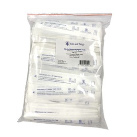 Saris and Things 100 Pack Sterile Nasopharyngeal Swab, Nasal Swabs for Sampling Flocked Swab, 80 mm Break Point, Nylon Flocking Tip
