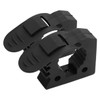 NOLITOY 2pcs Adjustable Quick Release Rubber Pole Clamp for Mounting