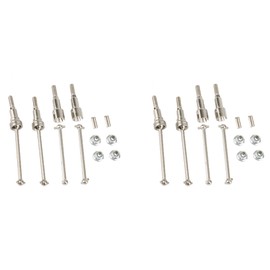 Binxind 4X Metal Front & Rear Drive Shaft for HBX 16889 16889A 16890 16890A SG1601 SG1602 1/16 RC Car Upgrade Parts