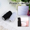Premium Elastic Sewing Thread 2-Pack, 30m Each, Strong and Stretchable