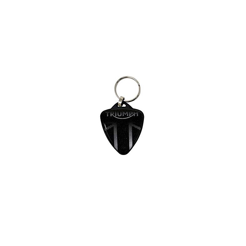 Quattroerre Triumph Shield Motorcycle Keyring (Black)