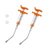 2 Set Feeding Syringe with 2 Drench Nozzle, Adjustable Dosage,
