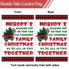Funny Christmas Garden Flag Happy Xmas Banner Double Sided Winter