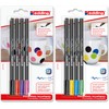 edding 4200 Porzellan-Pinselstift 4 x Standardfarbe und 4 x Zusatzfarbe