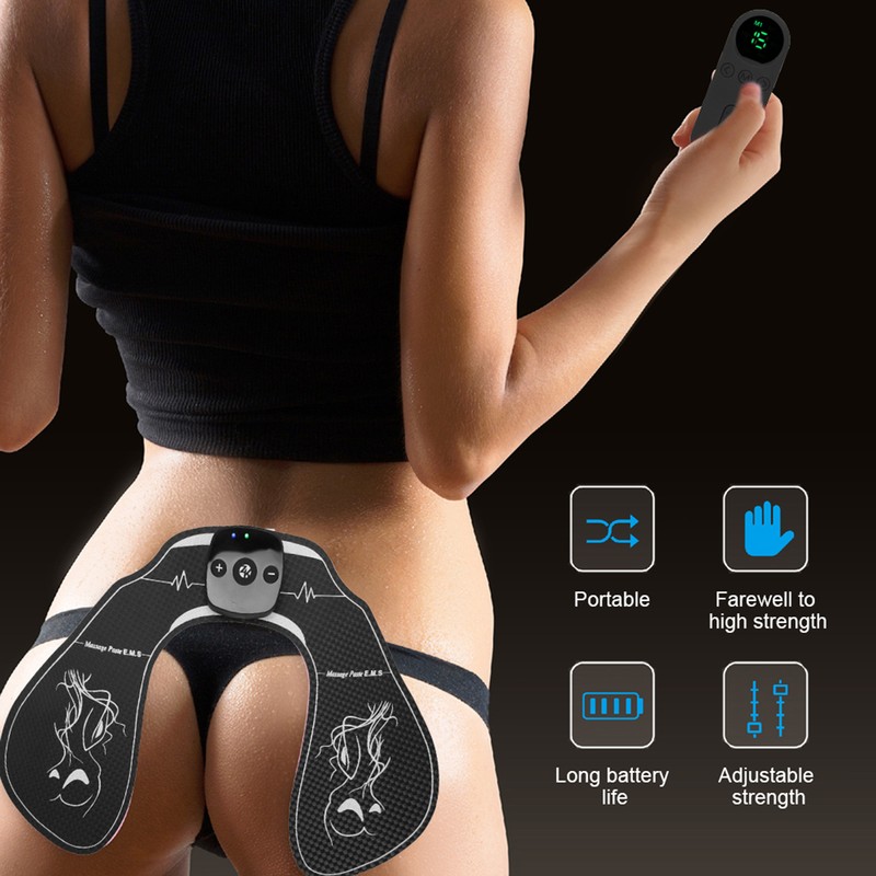 Wireless EMS Hip Trainer Remote Control Smart Buttock Lifting Massage