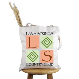 PYOUL HSM Inspired Gift Lava Springs Country Club Tote Bag Music Lover Handbag Broadway Musical Merch, Lava Springs Country T