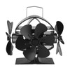 Heat Powered Stove Fan 3 Head 18 Blade Aluminum 270