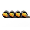 Taco Tire Valve Caps - Black Aluminum - Set of