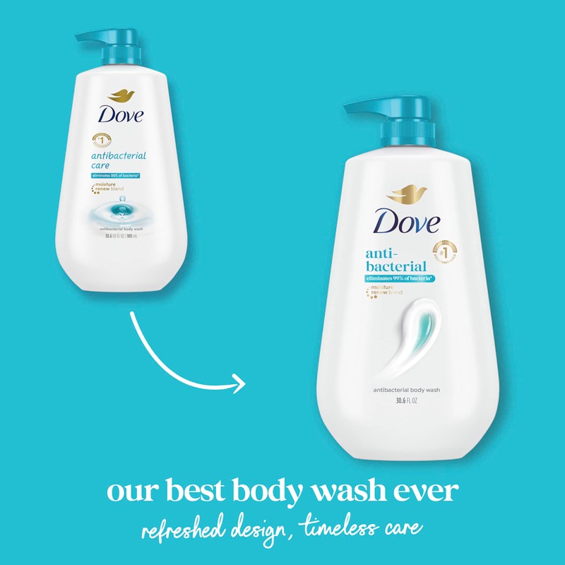 Dove Body Wash with Pump Antibacterial For All Skin Types