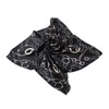 Elegant Silk Feel Plaid with Chains Design Satin Square Scarf,