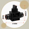 Bwintech 2 Pcs 8mm Tubing OD Air Flow Control Ball