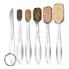 U-Taste 18/8 Stainless Steel Rectangular Measuring Spoons: Narrow Square Measure