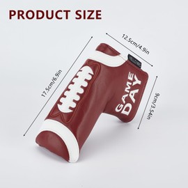 NICENEEDED PU Leather Golf Blade Putter Head Cover, Golf Driver Headcovers Golf Club Putters Protector, Golf Fairway Woods Cover Mallet Putter Cover for Men