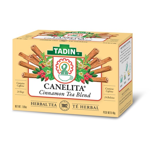 Tadin Tea, Canelita (Cinnamon Blend) Tea, 24-Count Tea Bags (Pack of 12)