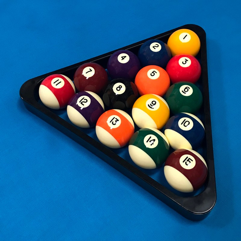 OKKO Billiard Pool Table Heavy-Duty Deluxe Plastic 8 Ball Triangle