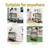 YIZAIJIA Garden Tool Organizer Holder Heavy Duty Steel Rack Up