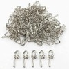 Hooks Pencil Pleat Heavy Duty Silver Hooks Metal Header Tape