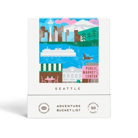 Reach International Outfitters Seattle Adventure Bucket List: 50 Scratch-Off Cards for Outdoor Activities, Tourist Attractions, and Road Trips - Perfect Travel Gift and Guide for Exploring Seattle