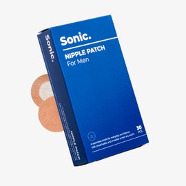 Sonic Men’s Nipple Patches – Sweatproof Chest Guards | 30 Count | 37mm Hypoallergenic & Skin-Friendly | Anti-Chafing Undershirt Alternative for White T-Shirts, Dress Shirts, Running, Gym, Work