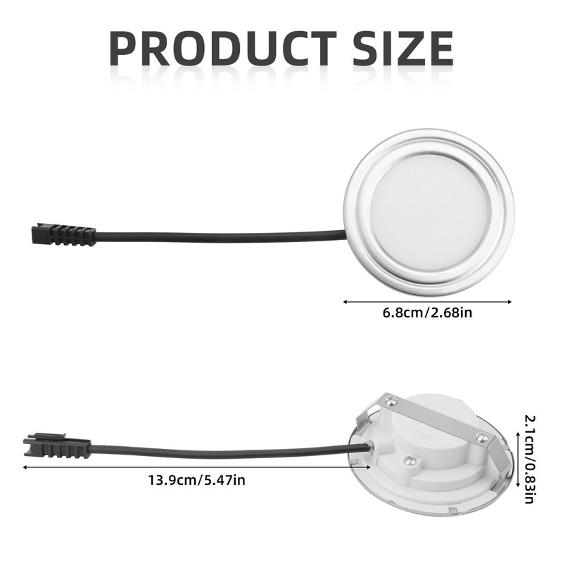 2pcs Range Hood Light Bulbs, 6500k Led Appliance Bulb 2.68in