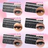 FANDIQ Individual Eyelashes Wispy Lash Clusters Kit 570 Pcs Eyelash