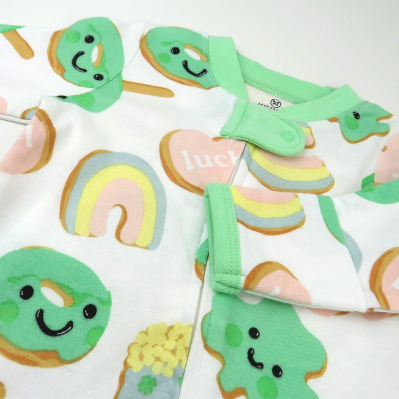 HonestBaby Baby Celebration Sleep & Play Footed One-Piece Pajama Sleeper