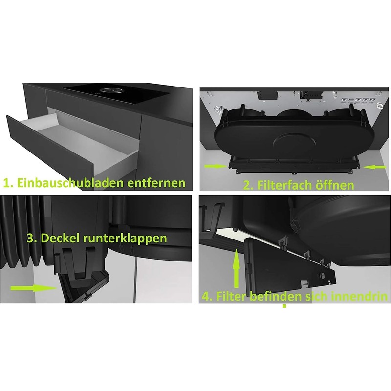 Kf3tec Air Filter, BAKFS, 2 Activated Carbon Filters for BIU/BHU/BFIU,