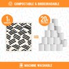 Morigins Swedish Dishcloths for Kitchen,6 Pack Black Minimalist Swedish Dish