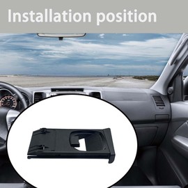 Peintu Left Right Car Dashboard Cup Holder Black 55604-0K010 Compatible with Hilux Vigo SR Pickup Fortuner 2004-2015