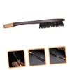 VICASKY Men Wooden Handle Hair Brush for Curly Hair Detangling