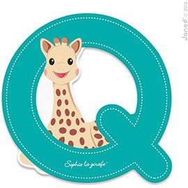 JANOD LETRA SERIES SOPHIE LA GIRAFE (Wood) - Q (J09561), Multi-Colour (1