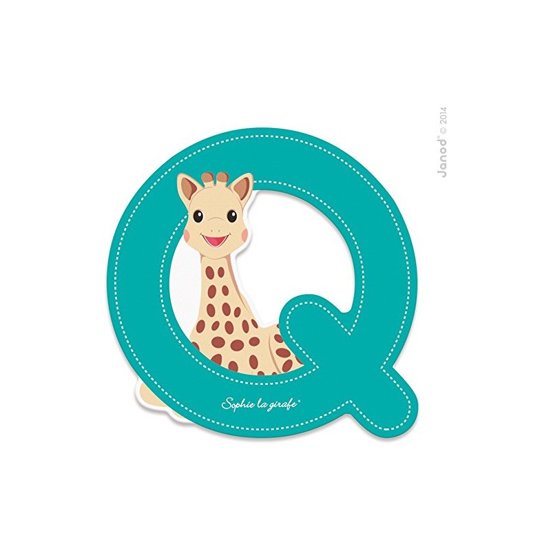 JANOD LETRA SERIES SOPHIE LA GIRAFE (Wood) - Q (J09561),