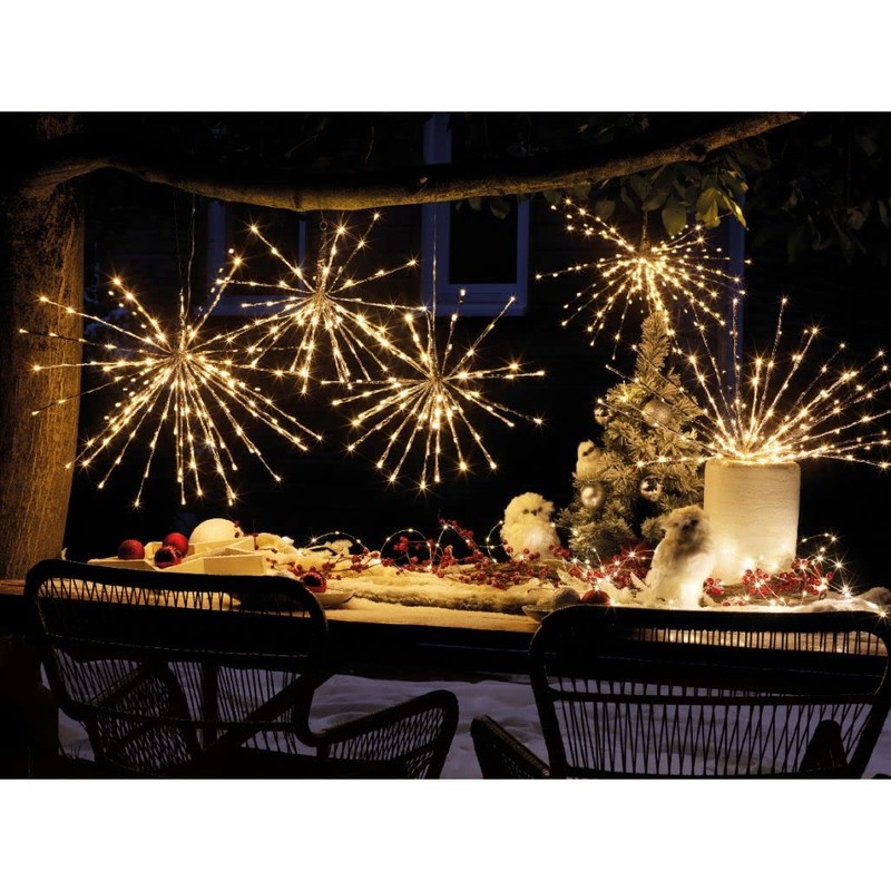 Lumineo 17.7 Inch 60 Warm White LED Flashing Polestar, Battery