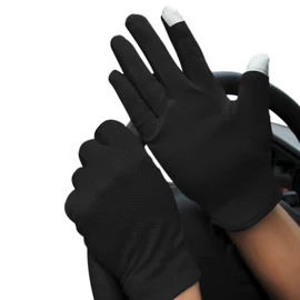 UV Protection Driving Gloves for Men Women Cotton Full Finger Touch Screen Gloves Lightweight Summer Sunblock Gloves Non-Slip Cycling Golf Riding Hiking Outdoor Gloves Cooling Mesh Breathable Gloves