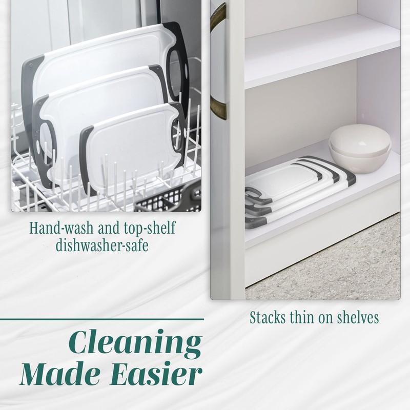 Cutting Boards for Kitchen - BPA-Free Chopping Board - Different