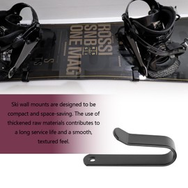 LT Easiyl Pack of 4 Snowboard Holder Wall Mount Surfboard Paddle Board Wall Shelf Skateboard Display Stand Shelf Brackets Made of Solid Iron Black with Mounting Screws