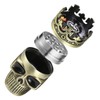 LIHAO Grinder 1.5 inch Spice Grinder Full Metal Skull Grinder