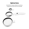 LED Magnifying Glass Set USB Charging Handheld Magnifier with Lights